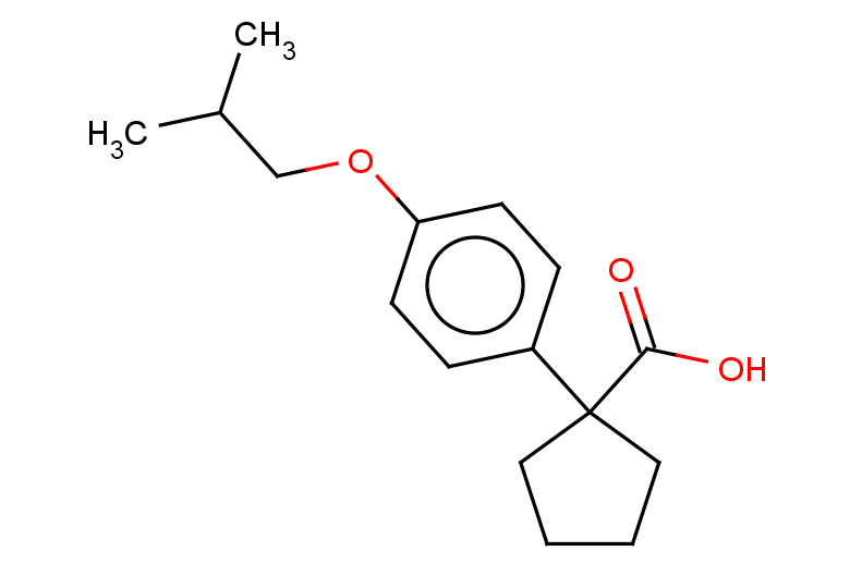 1-[4-(2-methylpropoxy)phenyl]cyclopentane-1-carboxylic acid