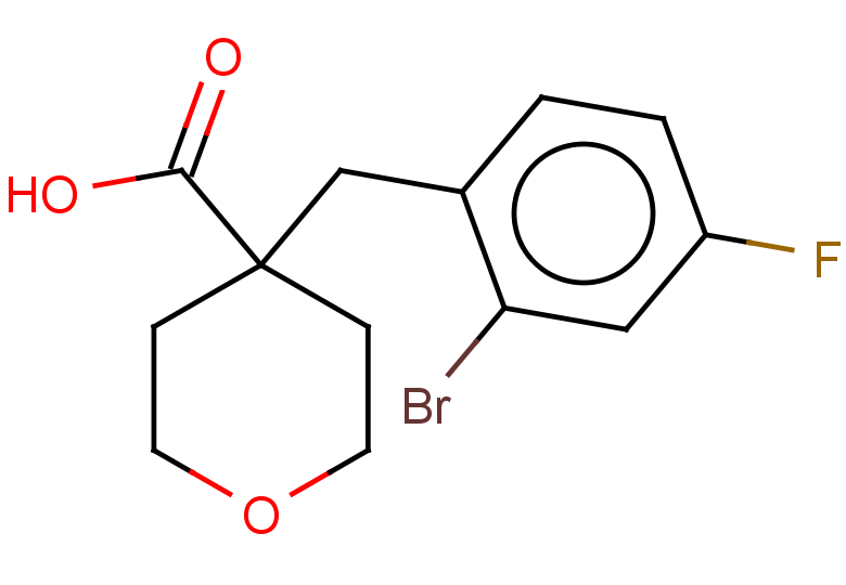 4-[(2-bromo-4-fluorophenyl)methyl]oxane-4-carboxylic acid