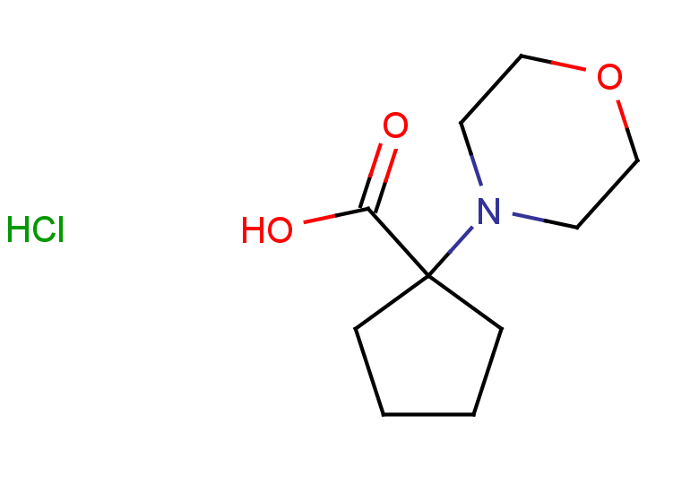 1-(morpholin-4-yl)cyclopentane-1-carboxylic acid hydrochloride