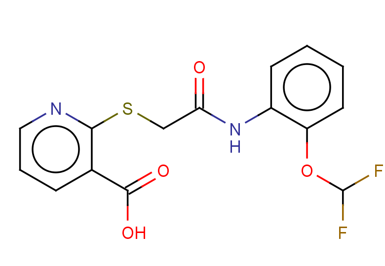 2-[({[2-(difluoromethoxy)phenyl]carbamoyl}methyl)sulfanyl]pyridine-3-carboxylic acid