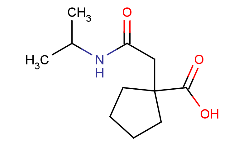 1-{[(propan-2-yl)carbamoyl]methyl}cyclopentane-1-carboxylic acid