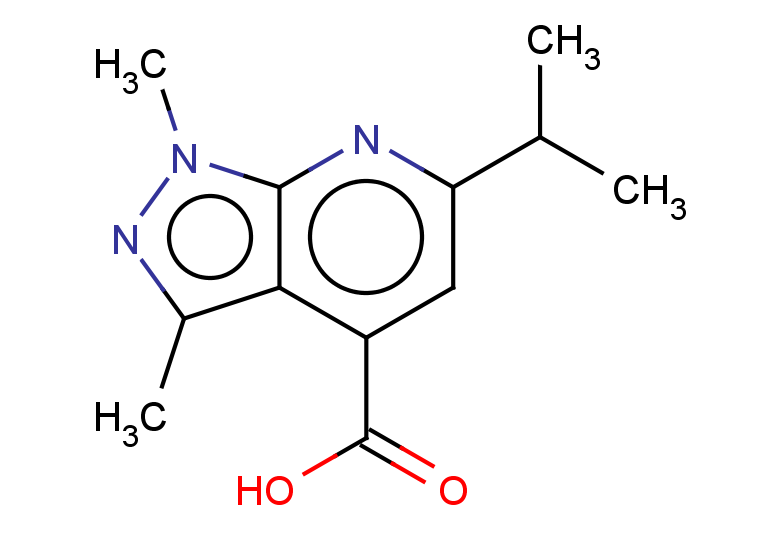 1,3-dimethyl-6-(propan-2-yl)-1H-pyrazolo[3,4-b]pyridine-4-carboxylic acid