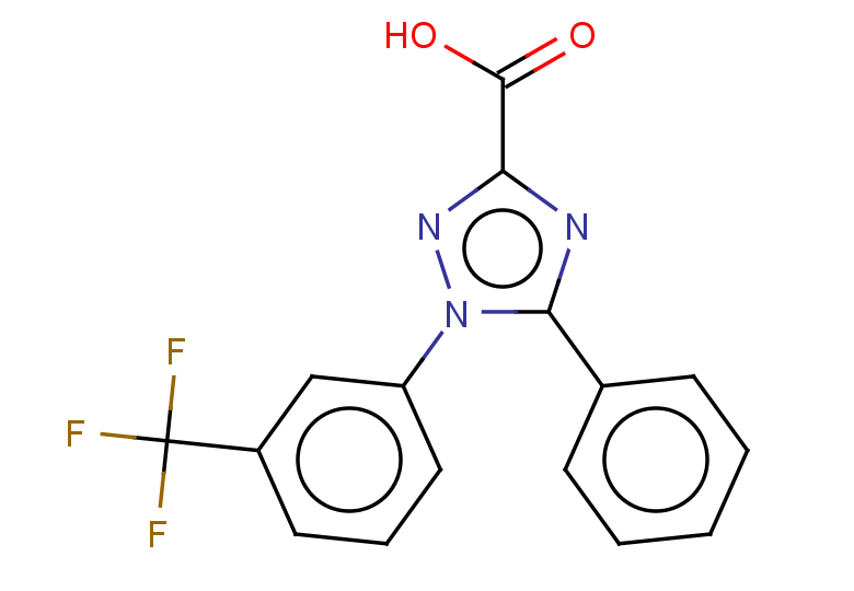 5-phenyl-1-[3-(trifluoromethyl)phenyl]-1H-1,2,4-triazole-3-carboxylic acid