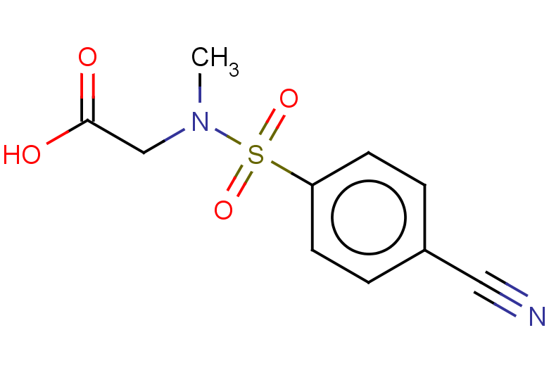 2-(N-methyl4-cyanobenzenesulfonamido)acetic acid