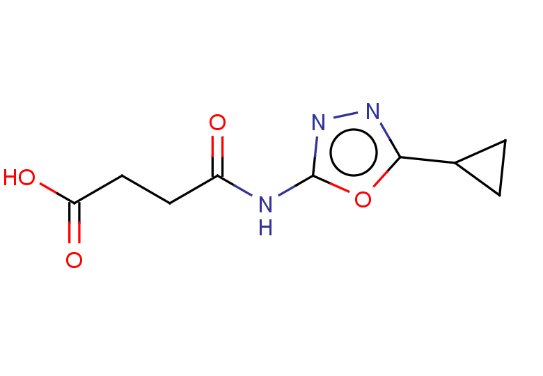 3-[(5-cyclopropyl-1,3,4-oxadiazol-2-yl)carbamoyl]propanoic acid