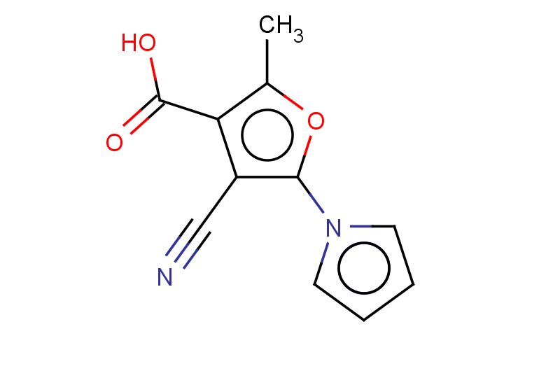 4-cyano-2-methyl-5-(1H-pyrrol-1-yl)furan-3-carboxylic acid