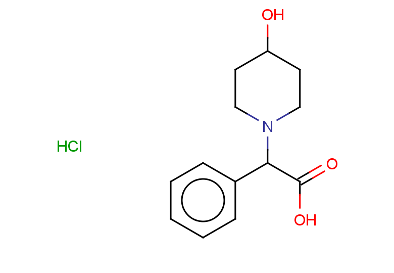 2-(4-hydroxypiperidin-1-yl)-2-phenylacetic acid hydrochloride
