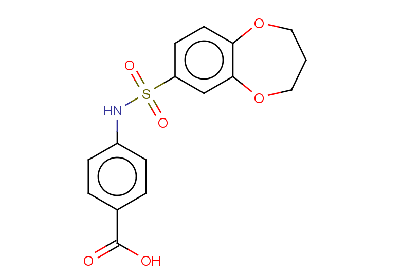 4-(3,4-dihydro-2H-1,5-benzodioxepine-7-sulfonamido)benzoic acid
