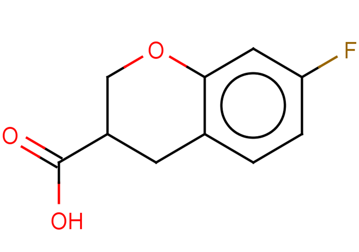 7-fluoro-3,4-dihydro-2H-1-benzopyran-3-carboxylic acid
