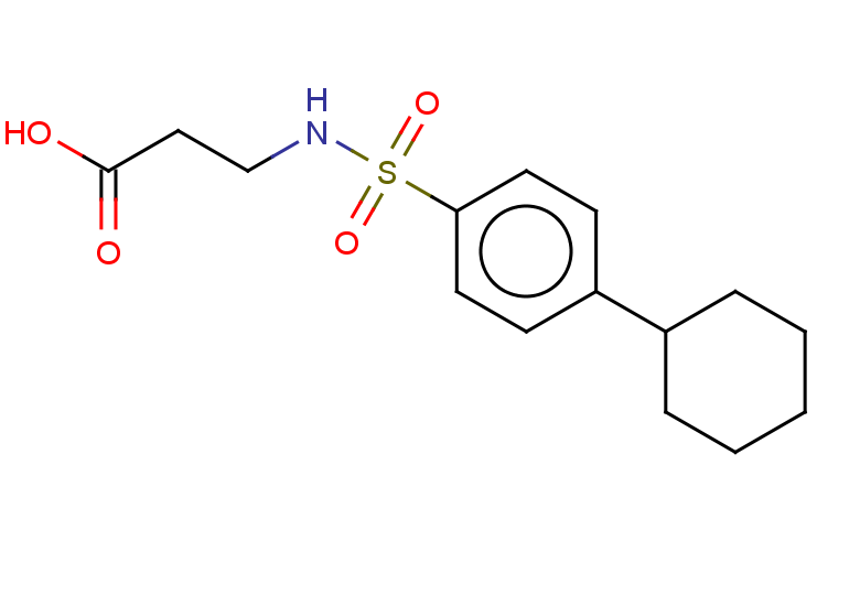 3-(4-cyclohexylbenzenesulfonamido)propanoic acid