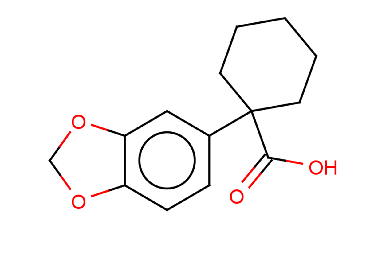 1-(1,3-dioxaindan-5-yl)cyclohexane-1-carboxylic acid