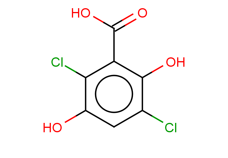 2,5-dichloro-3,6-dihydroxybenzoic acid
