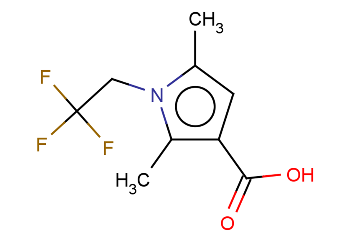 2,5-dimethyl-1-(2,2,2-trifluoroethyl)-1H-pyrrole-3-carboxylic acid