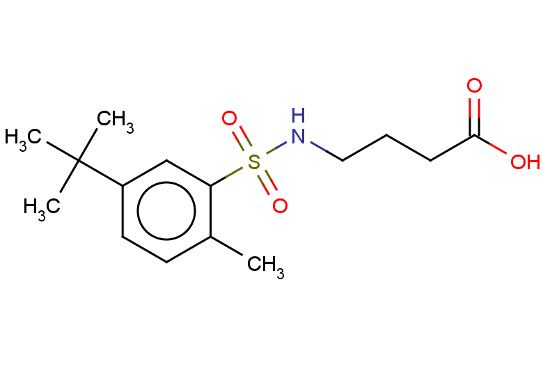 4-(5-tert-butyl-2-methylbenzenesulfonamido)butanoic acid