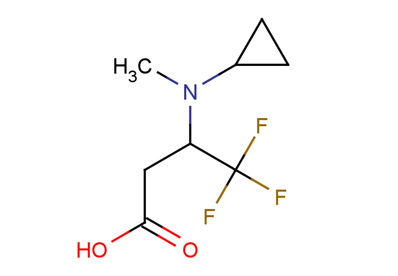 3-[cyclopropyl(methyl)amino]-4,4,4-trifluorobutanoic acid