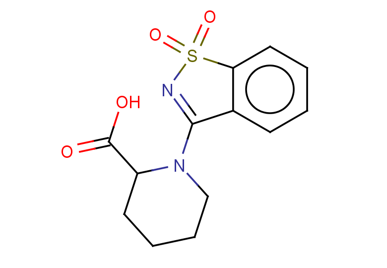 1-(1,1-dioxo-1,2-benzothiazol-3-yl)piperidine-2-carboxylic acid