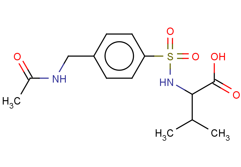 2-[4-(acetamidomethyl)benzenesulfonamido]-3-methylbutanoic acid