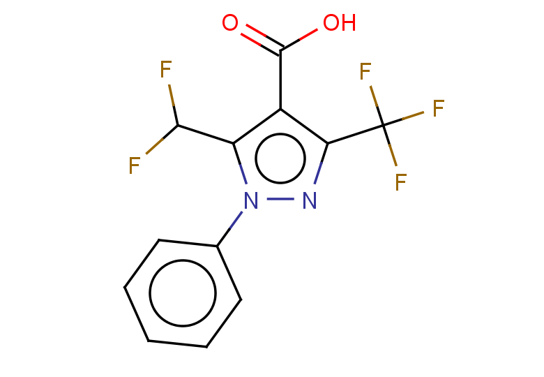 5-(difluoromethyl)-1-phenyl-3-(trifluoromethyl)-1H-pyrazole-4-carboxylic acid