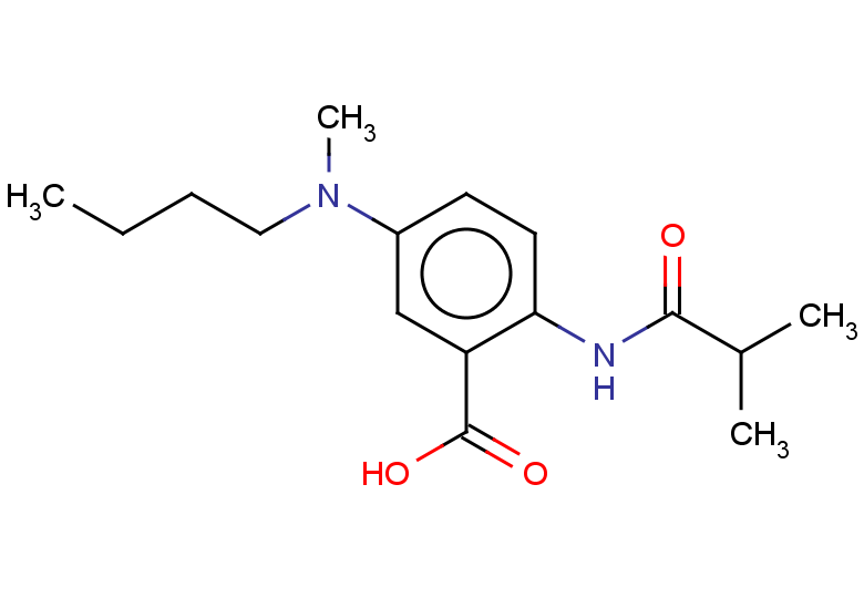 5-[butyl(methyl)amino]-2-(2-methylpropanamido)benzoic acid