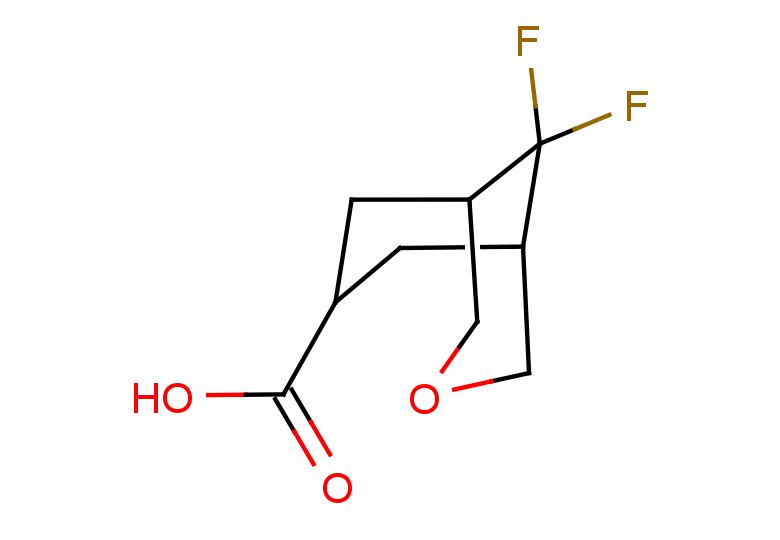 9,9-difluoro-3-oxabicyclo[3.3.1]nonane-7-carboxylic acid, Mixture of diastereomers