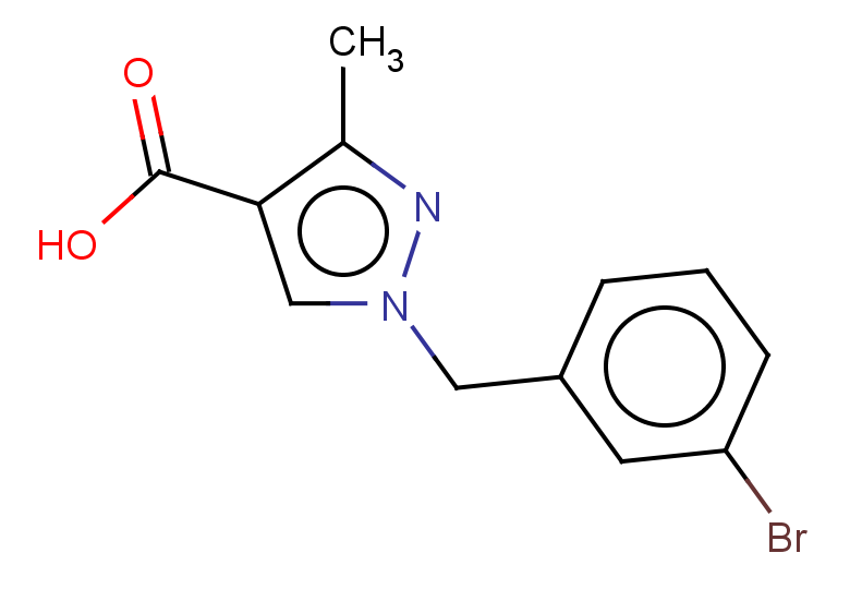 1-[(3-bromophenyl)methyl]-3-methyl-1H-pyrazole-4-carboxylic acid