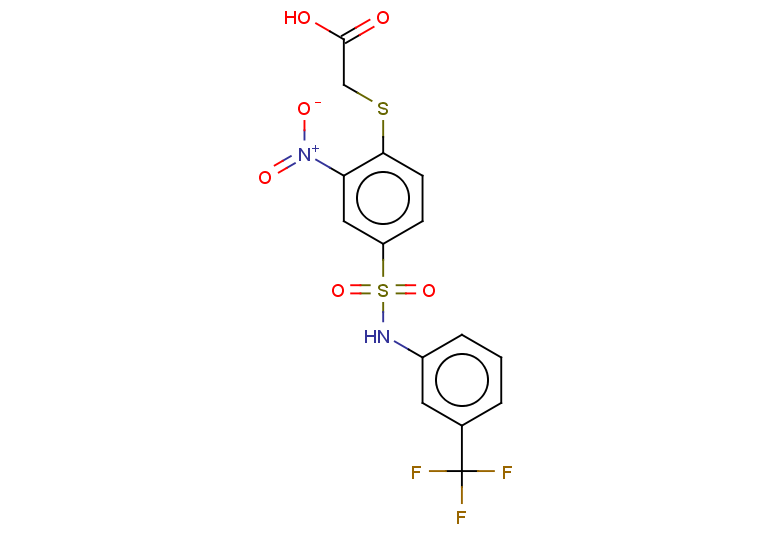 2-[(2-nitro-4-{[3-(trifluoromethyl)phenyl]sulfamoyl}phenyl)sulfanyl]acetic acid