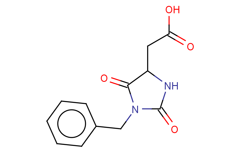 2-(1-benzyl-2,5-dioxoimidazolidin-4-yl)acetic acid