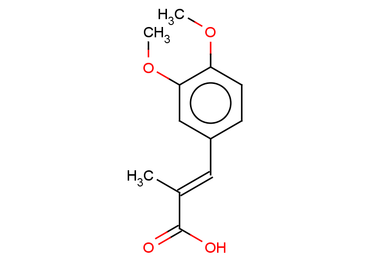 (2E)-3-(3,4-dimethoxyphenyl)-2-methylprop-2-enoic acid