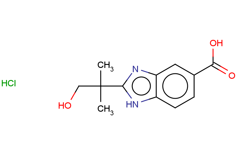 2-(1-hydroxy-2-methylpropan-2-yl)-1H-1,3-benzodiazole-5-carboxylic acid hydrochloride