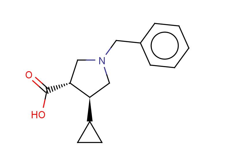 rac-(3R,4R)-1-benzyl-4-cyclopropylpyrrolidine-3-carboxylic acid, trans