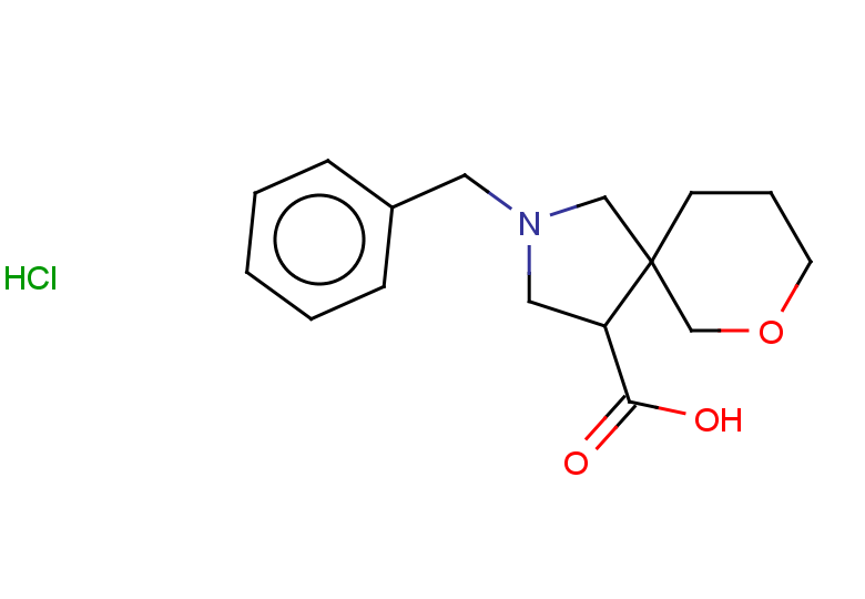 2-benzyl-7-oxa-2-azaspiro[4.5]decane-4-carboxylic acid hydrochloride