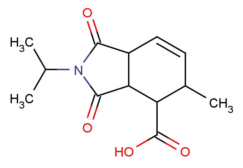 5-methyl-1,3-dioxo-2-(propan-2-yl)-2,3,3a,4,5,7a-hexahydro-1H-isoindole-4-carboxylic acid