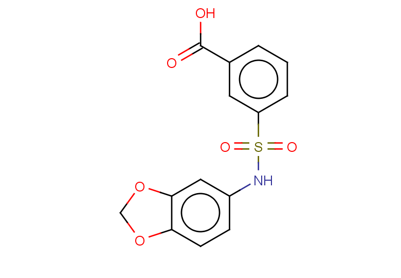 3-[(1,3-dioxaindan-5-yl)sulfamoyl]benzoic acid