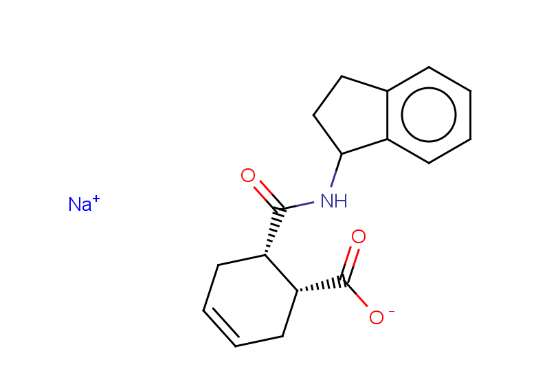rac-sodium (1R,6S)-6-[(2,3-dihydro-1H-inden-1-yl)carbamoyl]cyclohex-3-ene-1-carboxylate, cis