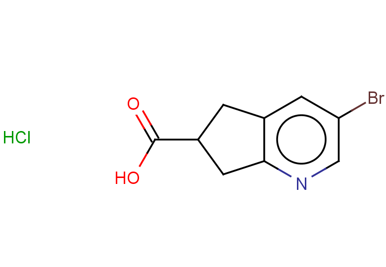 3-bromo-5H,6H,7H-cyclopenta[b]pyridine-6-carboxylic acid hydrochloride