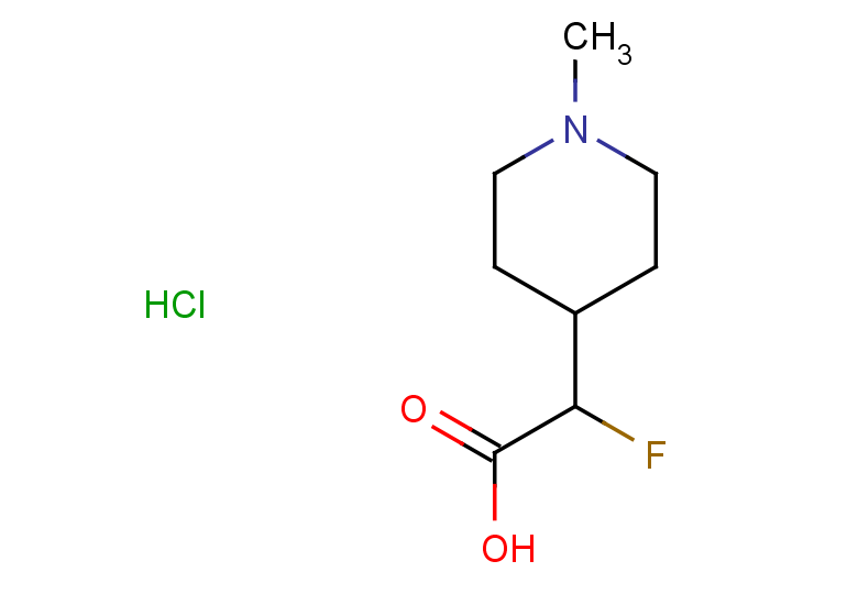 2-fluoro-2-(1-methylpiperidin-4-yl)acetic acid hydrochloride