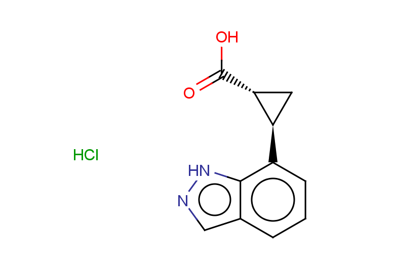rac-(1R,2R)-2-(1H-indazol-7-yl)cyclopropane-1-carboxylic acid hydrochloride, trans