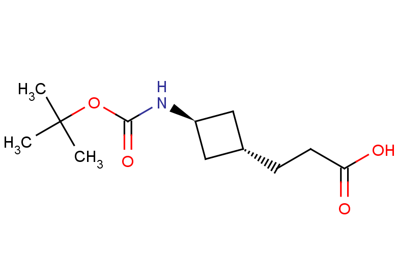 3-[(1r,3s)-3-{[(tert-butoxy)carbonyl]amino}cyclobutyl]propanoic acid, trans