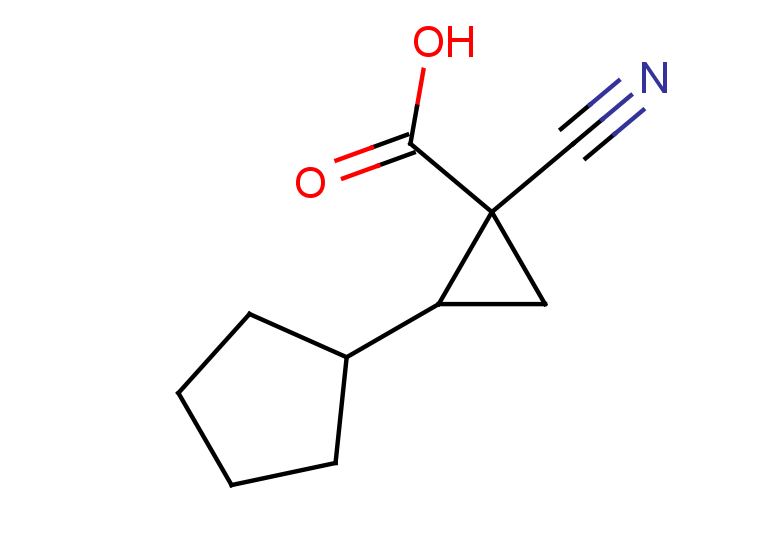 1-cyano-2-cyclopentylcyclopropane-1-carboxylic acid