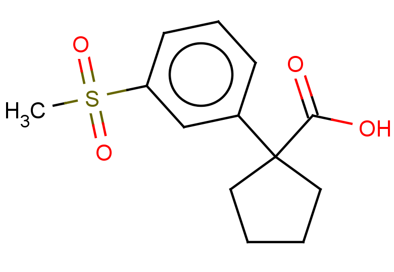 1-(3-methanesulfonylphenyl)cyclopentane-1-carboxylic acid