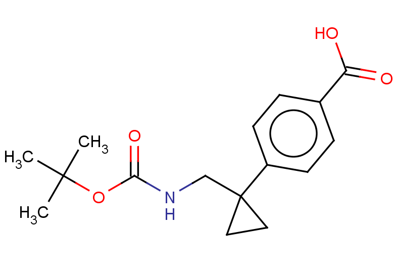 4-[1-({[(tert-butoxy)carbonyl]amino}methyl)cyclopropyl]benzoic acid
