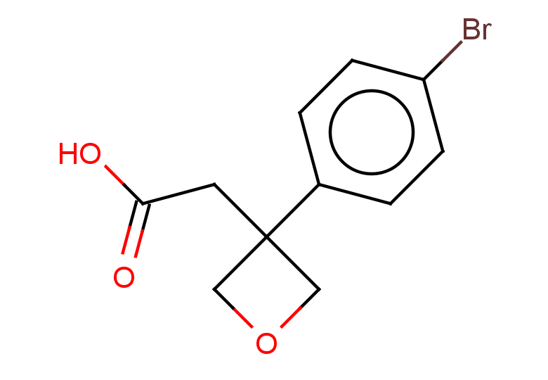 2-[3-(4-bromophenyl)oxetan-3-yl]acetic acid