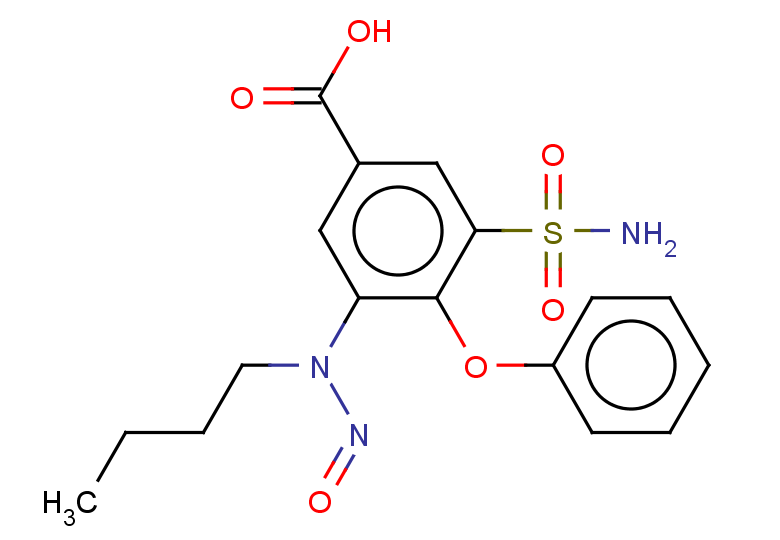 3-[butyl(nitroso)amino]-4-phenoxy-5-sulfamoylbenzoic acid
