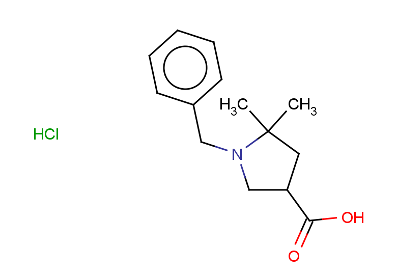 1-benzyl-5,5-dimethylpyrrolidine-3-carboxylic acid hydrochloride