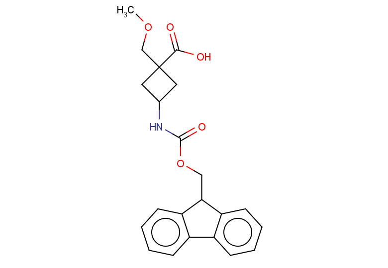3-({[(9H-fluoren-9-yl)methoxy]carbonyl}amino)-1-(methoxymethyl)cyclobutane-1-carboxylic acid, Mixture of diastereomers