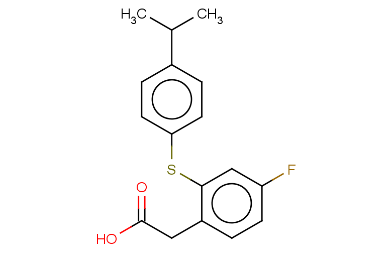 2-(4-fluoro-2-{[4-(propan-2-yl)phenyl]sulfanyl}phenyl)acetic acid