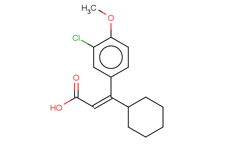 (2Z)-3-(3-chloro-4-methoxyphenyl)-3-cyclohexylprop-2-enoic acid