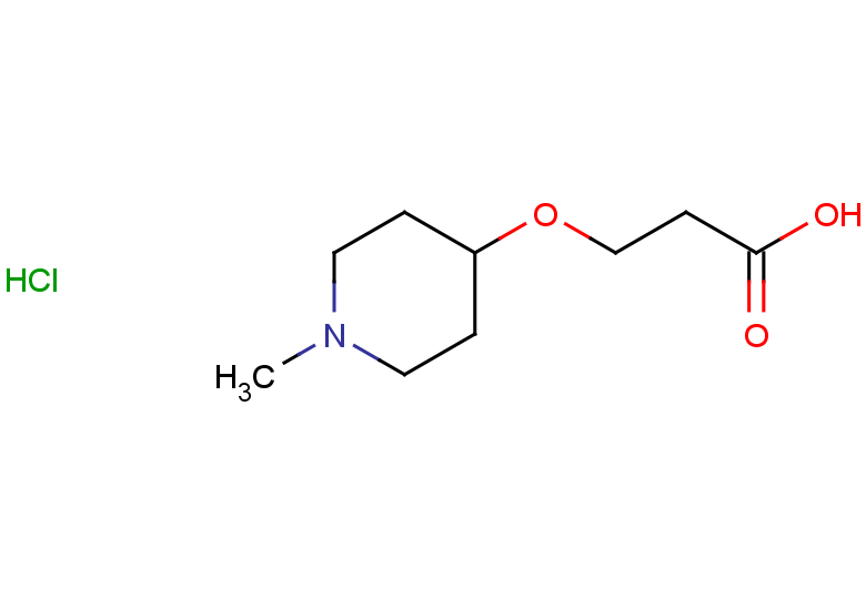 3-[(1-methylpiperidin-4-yl)oxy]propanoic acid hydrochloride