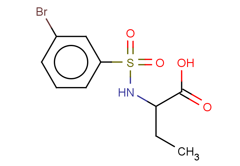 2-(3-bromobenzenesulfonamido)butanoic acid