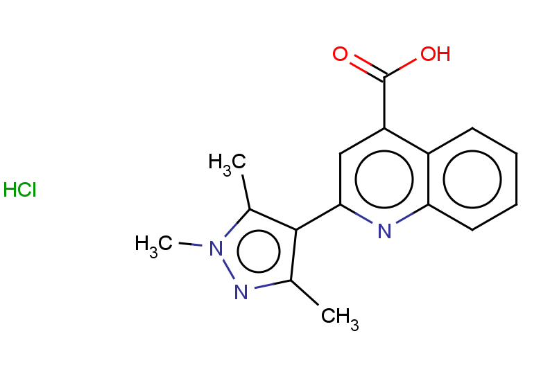 2-(1,3,5-trimethyl-1H-pyrazol-4-yl)quinoline-4-carboxylic acid hydrochloride